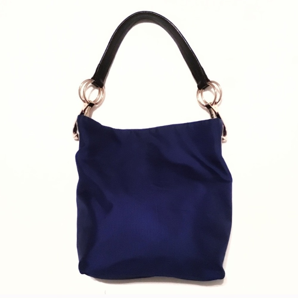 JPK Paris Nylon Bucket Tote/Hobo Shoulder Bag Navy